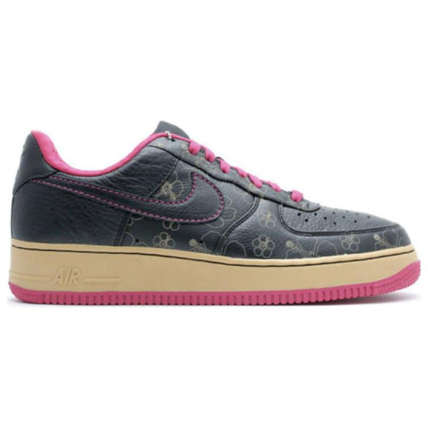 Nike Air Force 1 Black Floral Pink