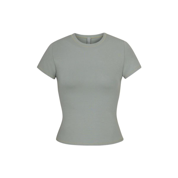 Skims COTTON JERSEY T-SHIRT T /MINERAL