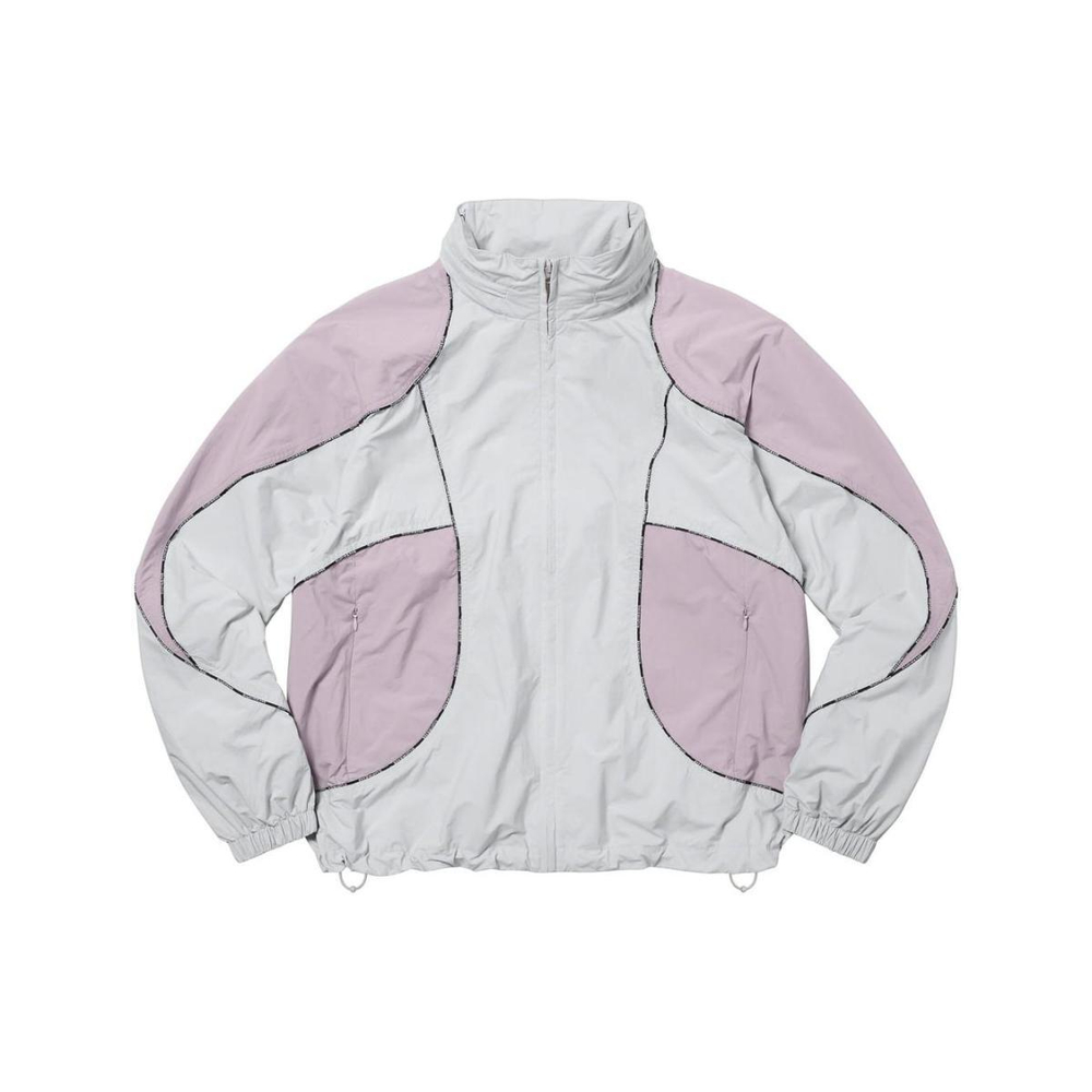 Supreme FW23 WEEK2 LOGO PIPING HOODED TRACK JACKET Logo