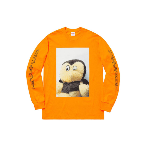 Supreme FW18 Mike Kelley AhhYouth! L/S Tee Bright Orange T