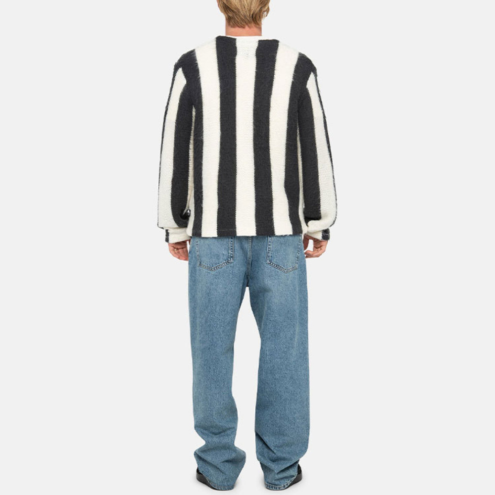 Stussy FW23 STRIPE BRUSHED CARDIGAN