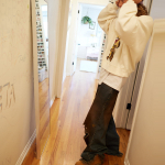 Drew House FW22 Sherman Boxy Crewneck - Sherman Off-white