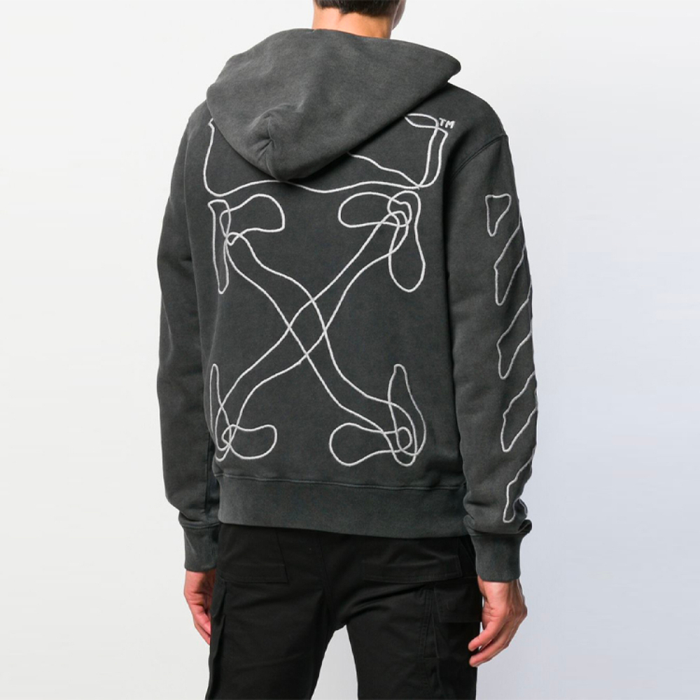 OFF-WHITE FW19 Abstract Arrows Slim Hoodie