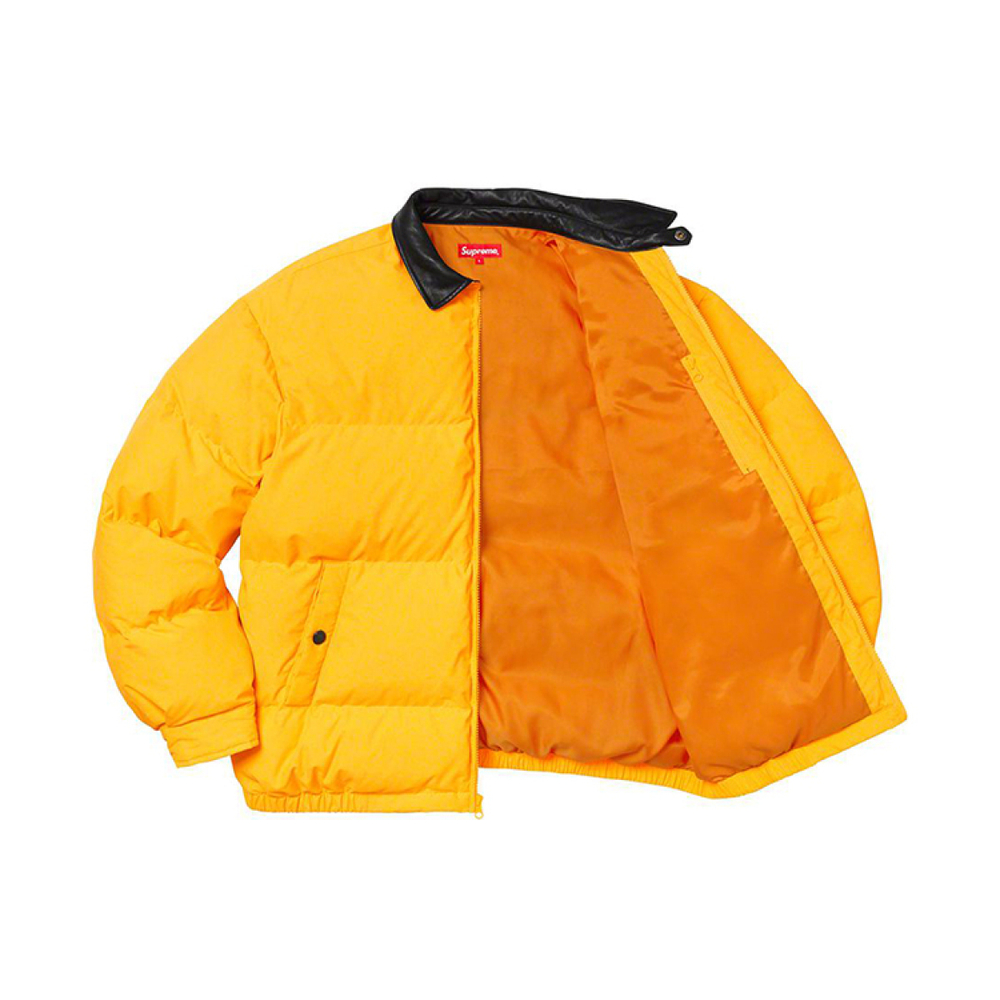Supreme FW19 Week 12 Leather Collar Puffy