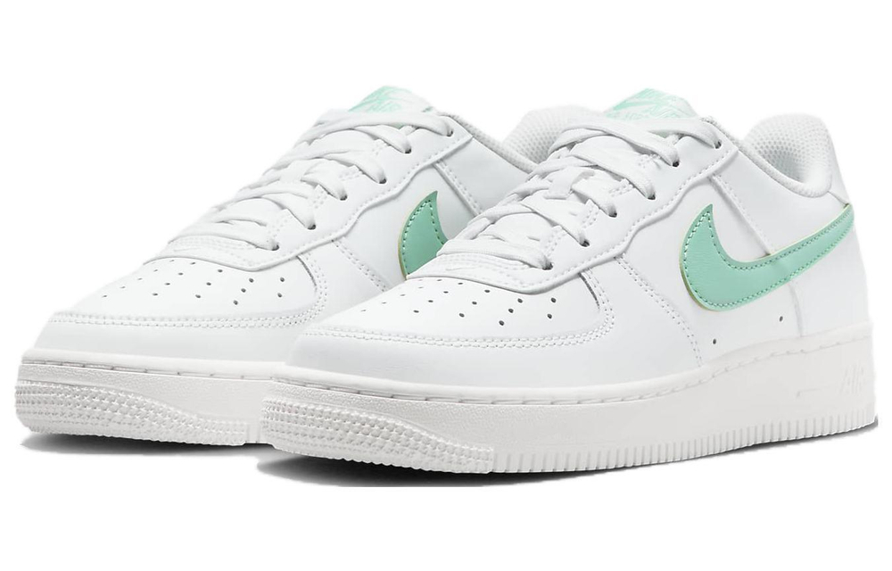 Nike Air Force 1 GS white green