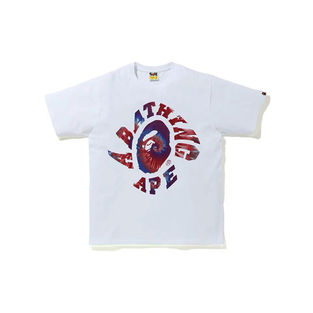 BAPE Tie Dye Twist College Tee T