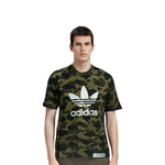 Bape x adidas originals adicolor Tee Olive Cargo Logo T