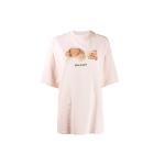 PALM ANGELS Pink Bear S/S T-shirt logo T