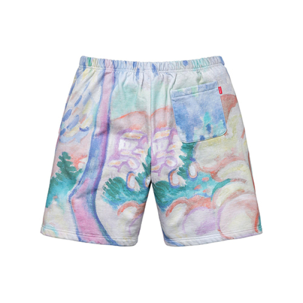 Supreme SS18 Landscape Sweatshort Multicolor