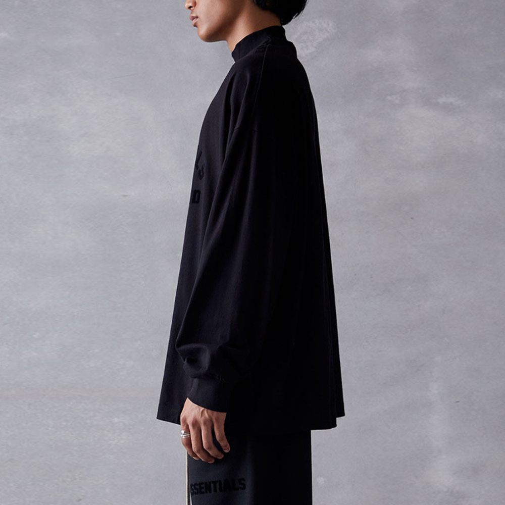 23 Fear of God Essentials The Black Collection SS23 Ls Tee Essentials Core S Jet Black T