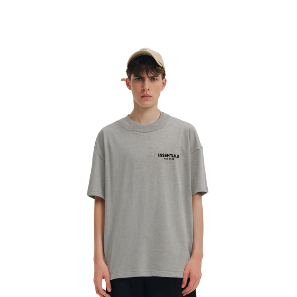 Fear of God Essentials SS22 Dark Oatmeal Logo T