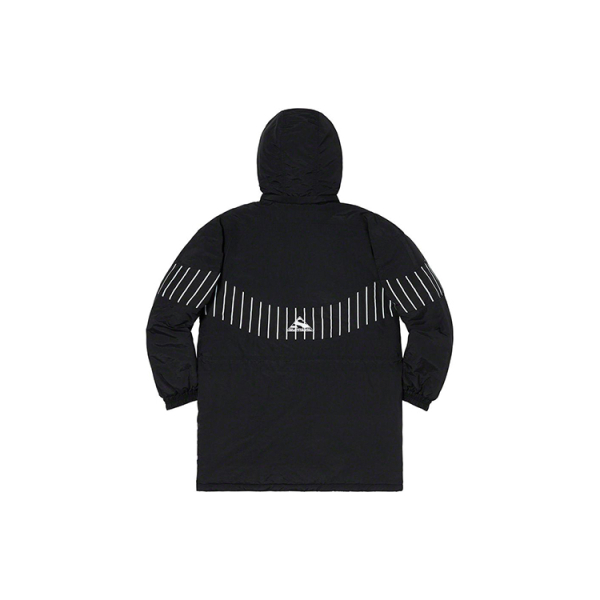 Supreme FW19 Week 13 Pinstripe Panel Sports Parka Black