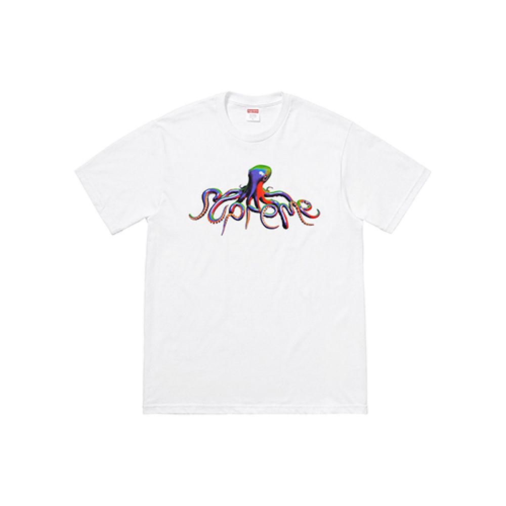 Supreme SS18 Tentacles Tee White T