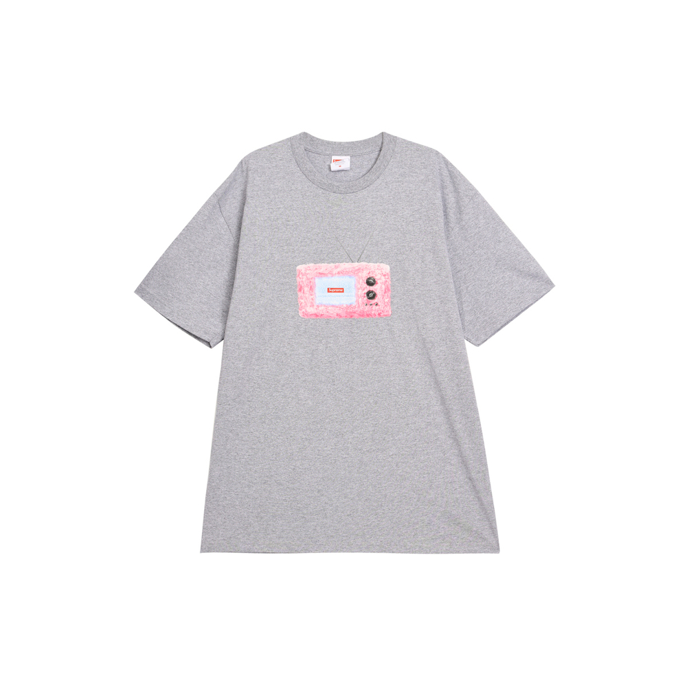 Supreme SS18 TV Tee Heather Grey T