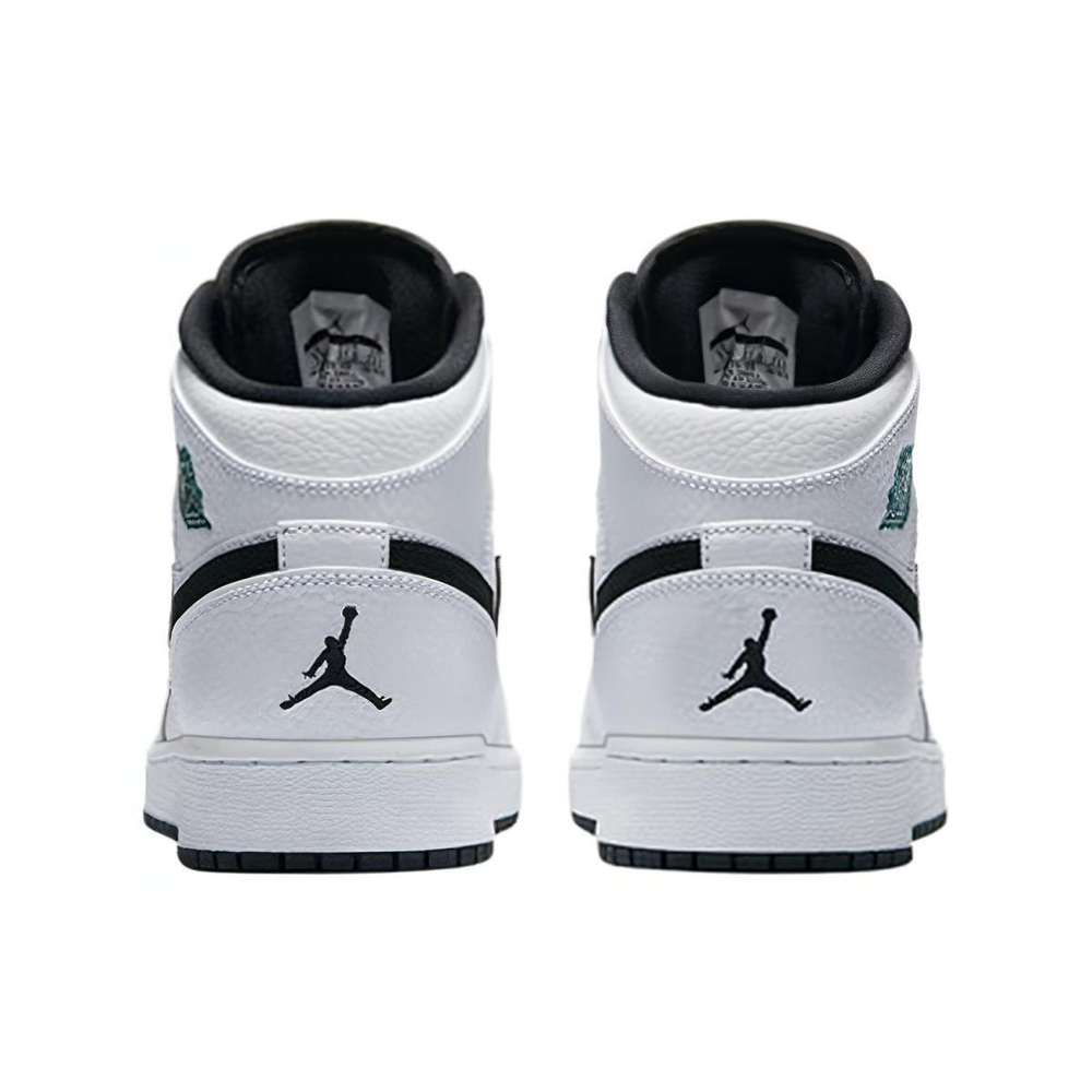 Jordan Air Jordan 1 Retro Mid White Black Hyper Jade