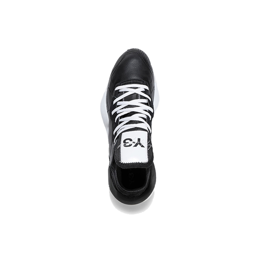 Adidas Y-3 Kaiwa Black White Black Heel