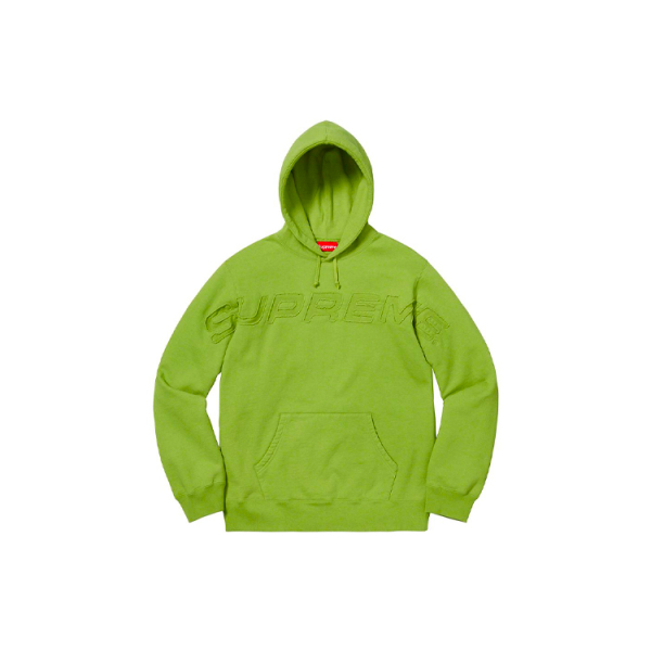 Supreme SS19 Set In Logo Hooded Sweatshirt Green Logo