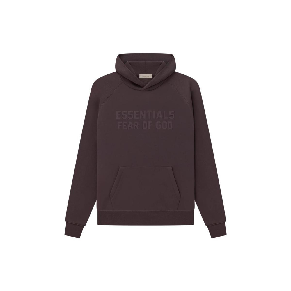 Fear of God Essentials SS23 Essentials Hoodie Plum Logo