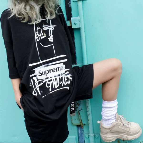 Supreme SS19 x Jean Paul Gaultier Tee Black T