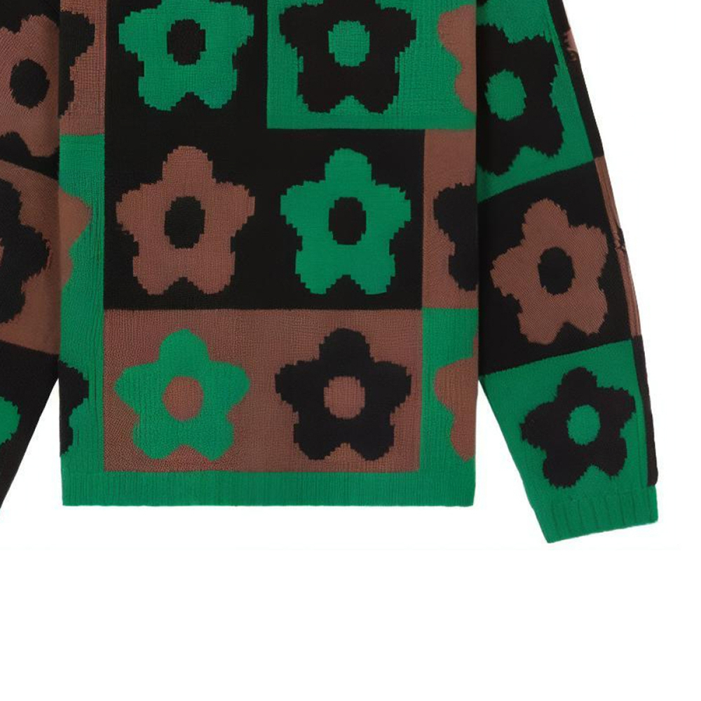 KENZO boke Flower Checkerboard Checked Jumper