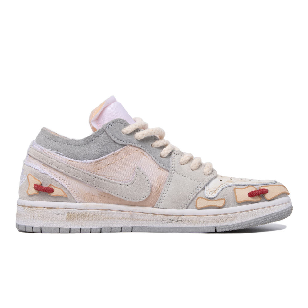 【 】 Jordan Air Jordan 1 Mid SE Craft(GS) "White and Phantom" GS