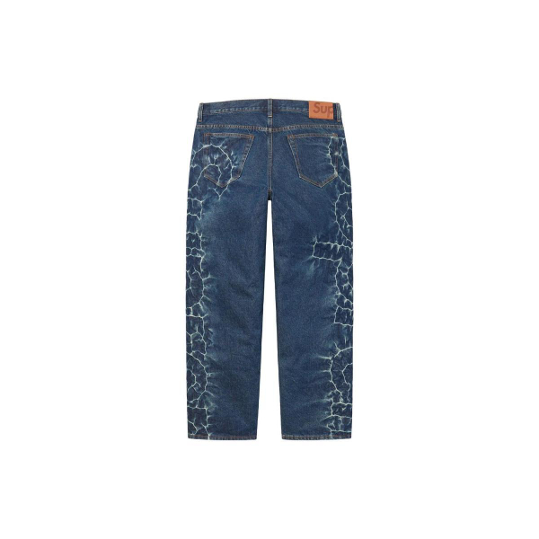 Supreme SS23 Week 1 SHIBORI LOOSE FIT JEAN Logo