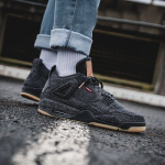 Air Jordan 4 Retro Levis Black