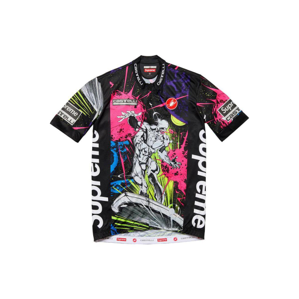 Supreme SS22 Week 14 x Castelli Silver Surfer Cycling Jersey T