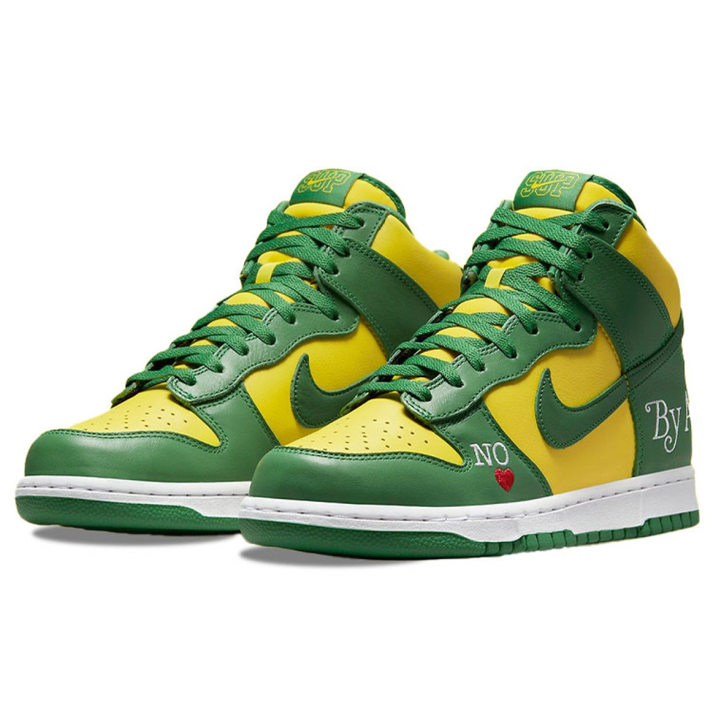 Supreme x Nike Dunk High "Brazil"