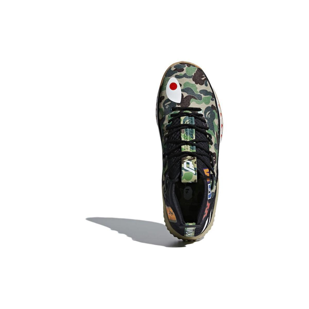 A BATHING APE x adidas D lillard 4 Green Camo