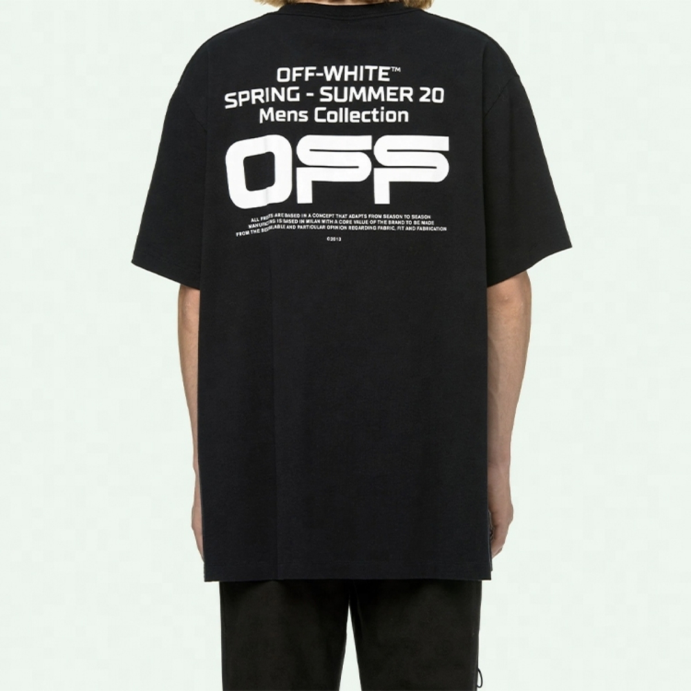 OFF-WHITE Wavy Line White T-Shirt T