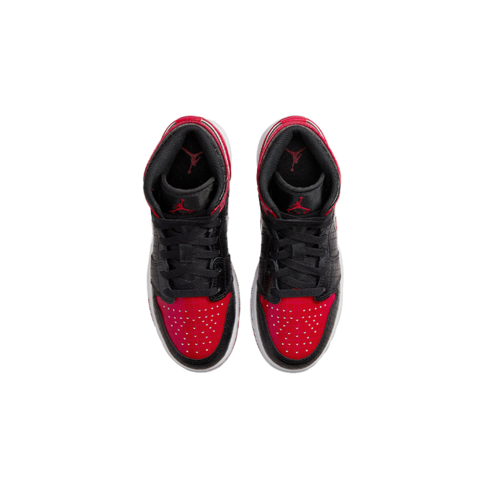 Jordan Air Jordan 1 Mid "Black + Red = Bred"
