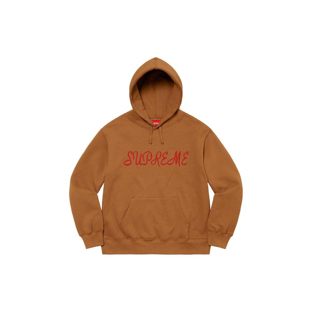 Supreme SS23 SS23 Week 1 SCRIPT HOODED SWEATSHIRT Logo