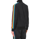 PALM ANGELS Black Rainbow Track Jacket
