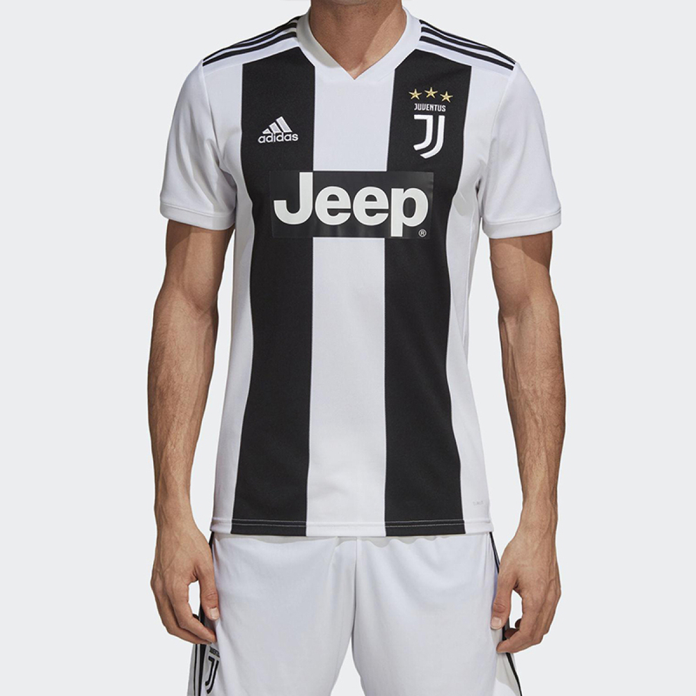 Adidas Juventus Home Replica Jersey White Black 18-19 T