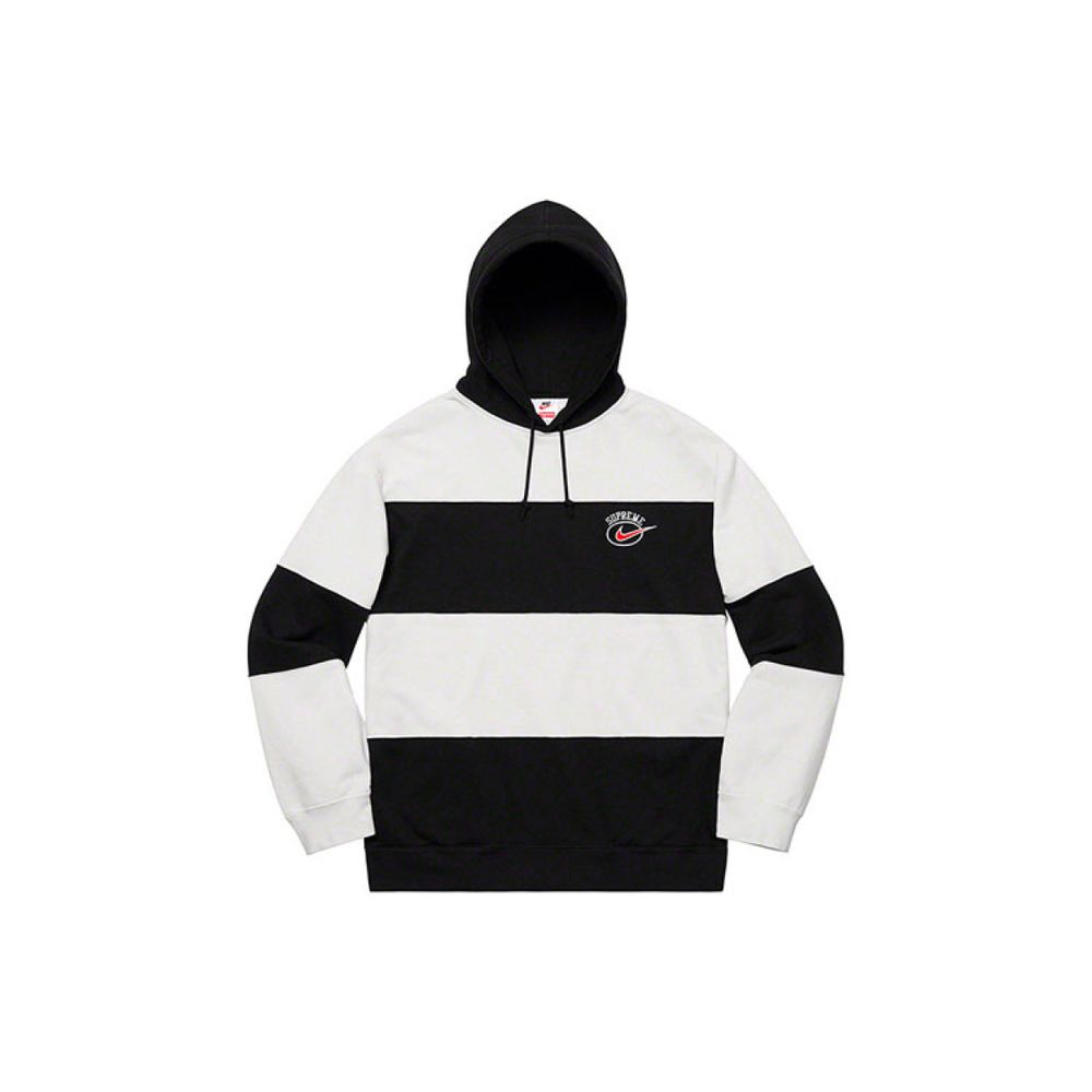 Supreme x Nike SS19 Stripe Hooded Sweatshirt