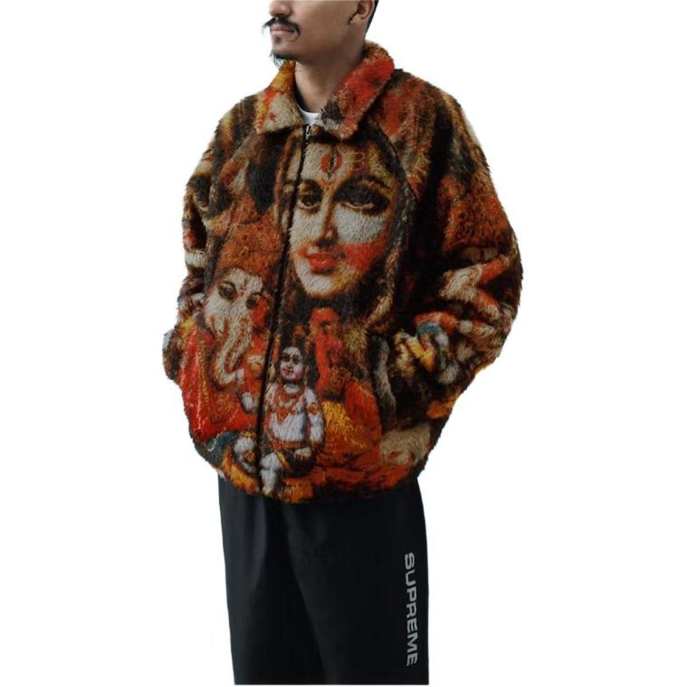 Supreme FW19 Week 13 Ganesh Faux Fur Jacket Black