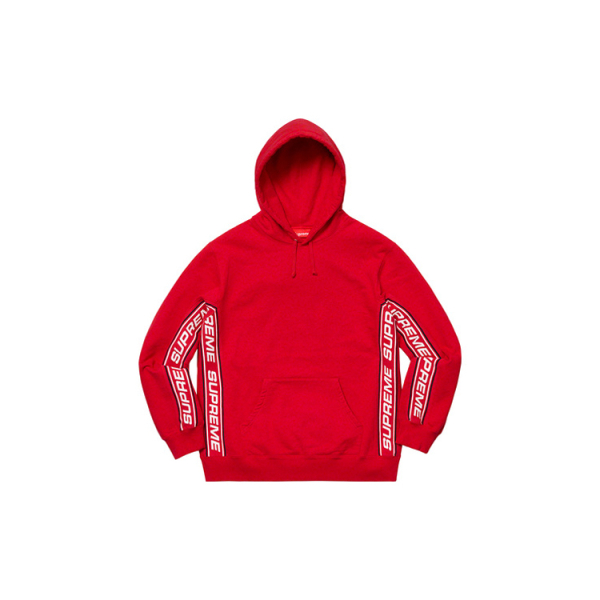 Supreme FW19 Week 3 Text Rib Hooded Sweatshirt logo
