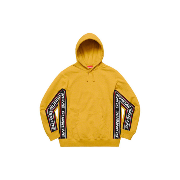 Supreme FW19 Week 3 Text Rib Hooded Sweatshirt logo
