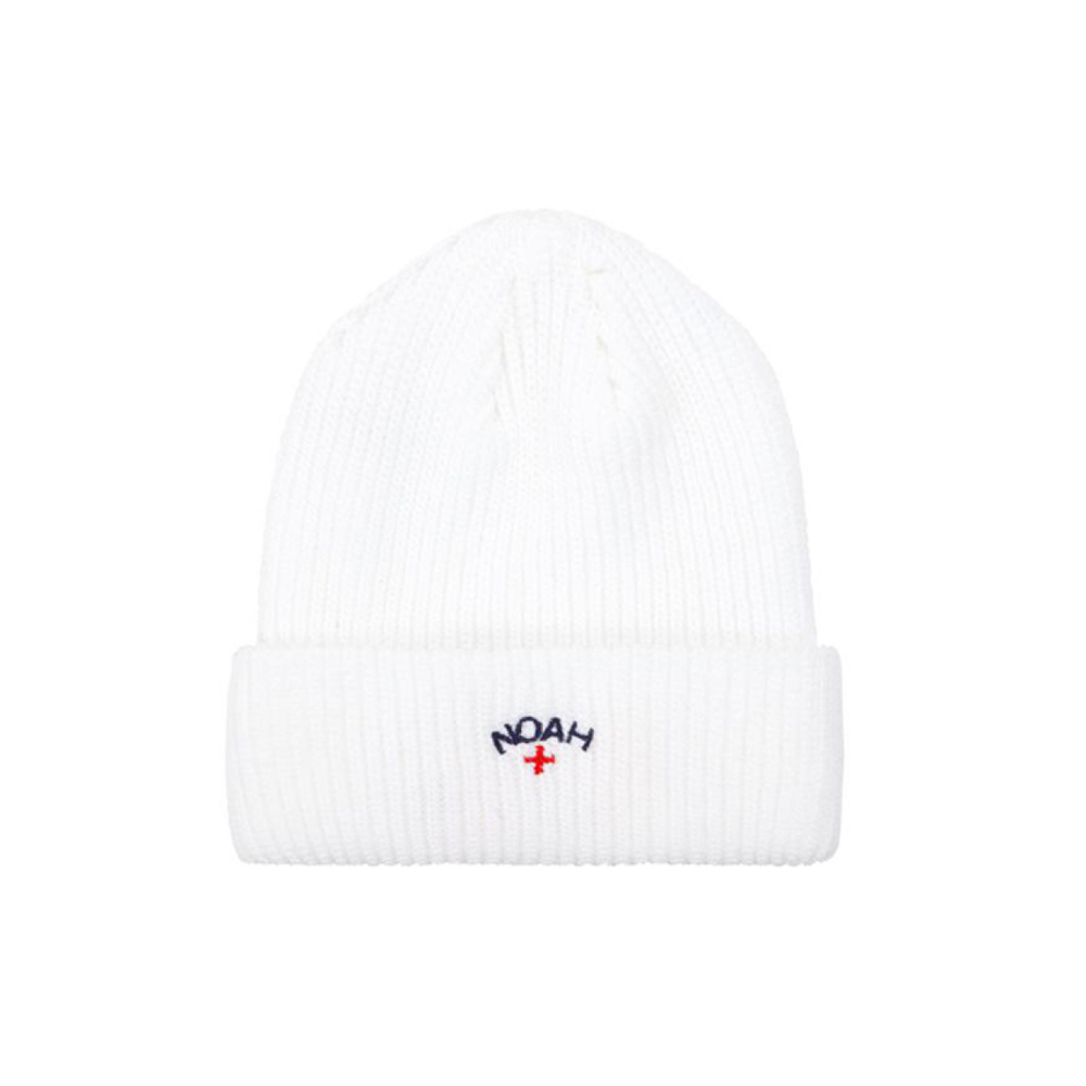 NOAH Nyc Core Logo Beanie White