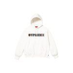 Supreme FW23 WEEK4 COLLEGIATE PATCHWORK LEATHER HOODED SWEATSHIRT Logo