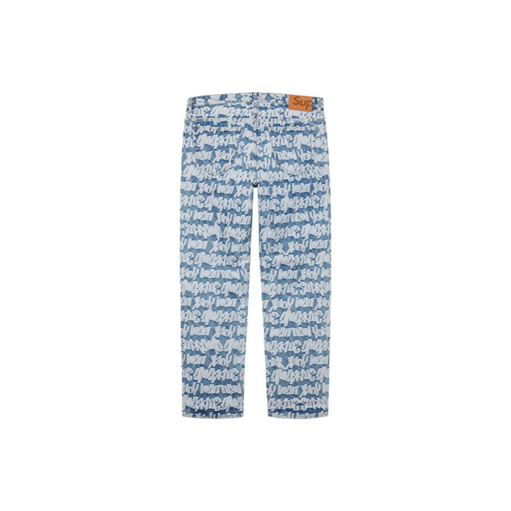 Supreme SS22 Fat Tip Jacquard Regular Jean