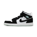 BP Air Jordan 1 Mid White Black Teal Tint