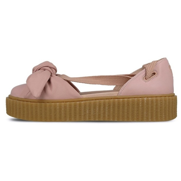 PUMA Rihanna Fenty Bow Creeper Sandal Silver Pink