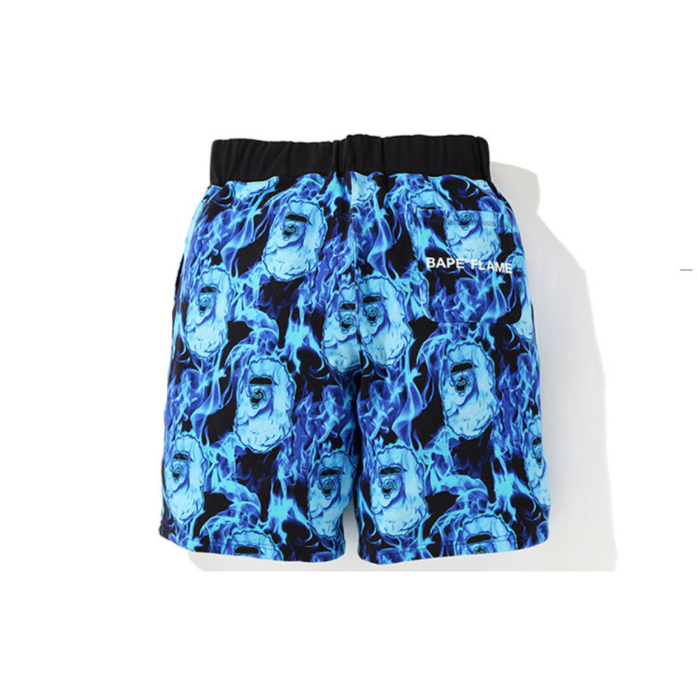 BAPE Flame Wide Sweat Shorts
