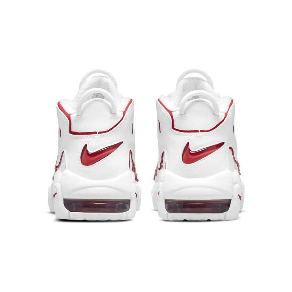 Nike Air More Uptempo "White Varsity Red Outline" 2021