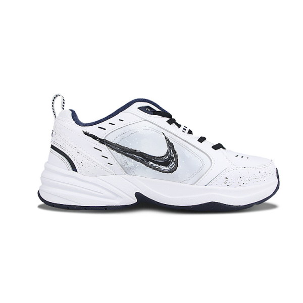 【 】 Nike Air Monarch 4 PU White Navy