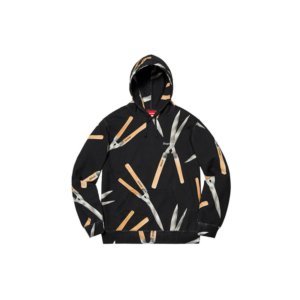 Supreme SS19 Shears Hooded Sweatshirt Black