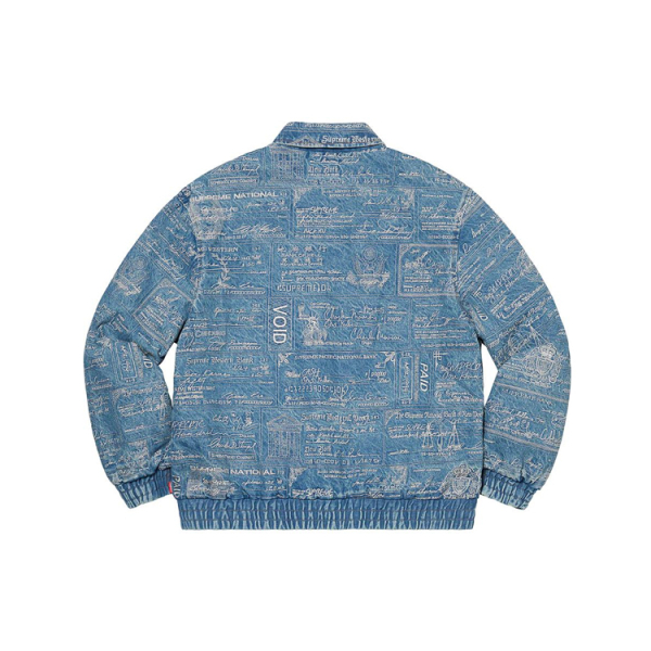 Supreme SS20 Week 3 Checks Embroidered Denim Jacket