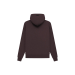 Fear of God Essentials SS23 Waffle Raglan Hoodie Plum Logo